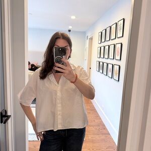 COS White Button Down Shirt